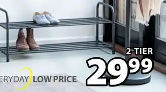 JYSK AKSEL 2-tier shoe rack offer