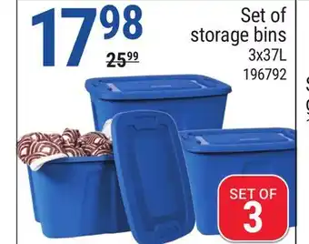 Rossy Set of storage bins offer