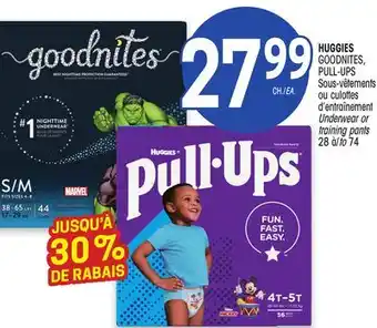 Uniprix HUGGIES GOODNITES, PULL-UPS Sous-vêtements ou culottes d'entraînement/ Underwear or training pants offer