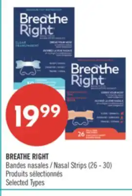 Pharmaprix BREATHE RIGHT Nasal Strips offer