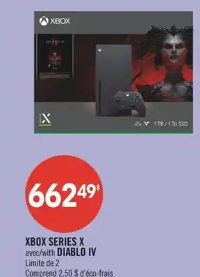 Pharmaprix XBOX SERIES X avec/with DIABLO IV offer