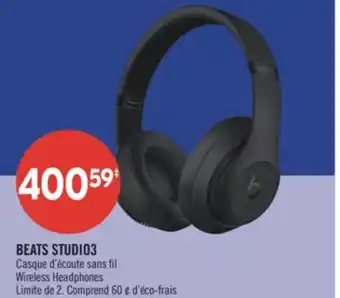 Pharmaprix BEATS STUDIO3 Wireless Headphones offer