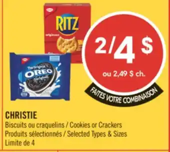 Pharmaprix CHRISTIE Cookies or crackers offer