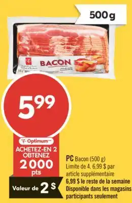 Pharmaprix PC Bacon offer