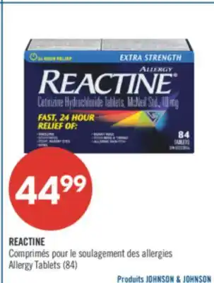 Pharmaprix REACTINE Allergy Tablets offer