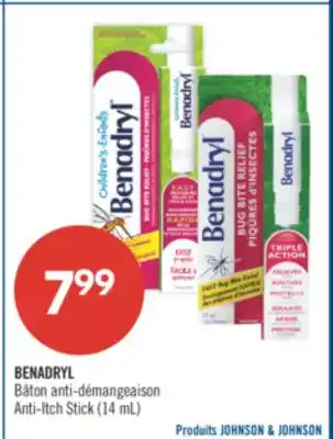 Pharmaprix BENADRYL Anti-Itch Stick offer