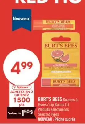 Pharmaprix BURT'S BEES Lip Balms offer