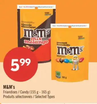 Pharmaprix M&M's Candy offer