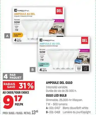 BMR AMPOULE DEL GU10 offer