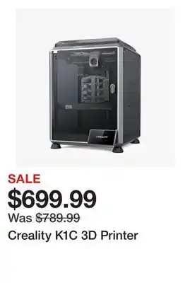 TSC Stores Creality K1C 3D Printer offer