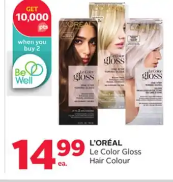 Rexall L' ORÉAL Le Color Gloss Hair Colour offer