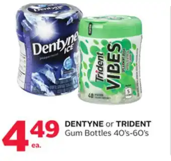 Rexall DENTYNE or TRIDENT Gum Bottles offer