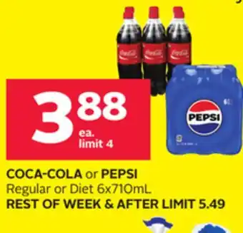Rexall COCA-COLA or PEPSI offer