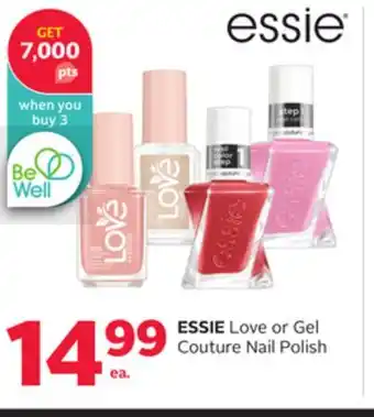 Rexall ESSIE Love or Gel Couture Nail Polish offer