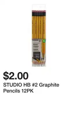 Dollarama STUDIO HB #2 Graphite Pencils 12PK offer