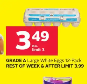 Rexall GRADE A Large White Eggs offer