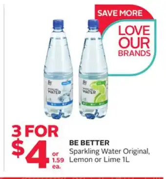 Rexall Sparkling Water Original, Lemon or Lime offer