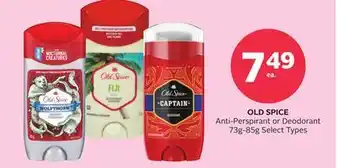 Rexall OLD SPICE Anti-Perspirant or Deodorant offer