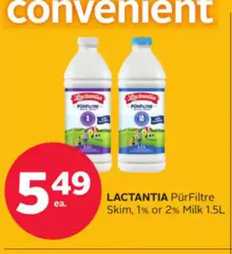 Rexall LACTANTIA PūrFiltre Skim, 1% or 2% Milk offer