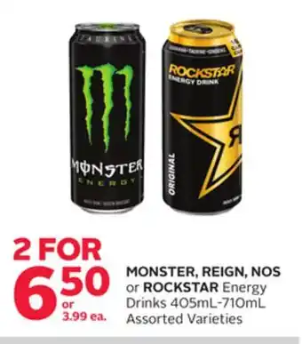 Rexall MONSTER, REIGN, NOS or ROCKSTAR Energy Drinks offer