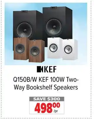 2001 Audio Video KEF 100W Two-Way Bookshelf Speakers offer