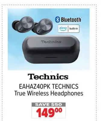 2001 Audio Video TECHNICS True Wireless Headphones offer