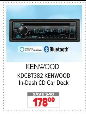 2001 Audio Video KENWOOD In-Dash CD Car Deck offer