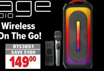 2001 Audio Video rage Portable Wireless Speakers offer