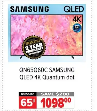 2001 Audio Video Samsung 65 QLED 4K Quantum dot TV offer