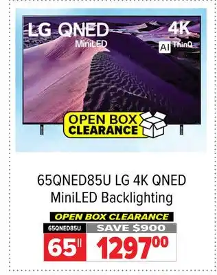 2001 Audio Video LG 4K QNED MiniLED Backlighting TV offer