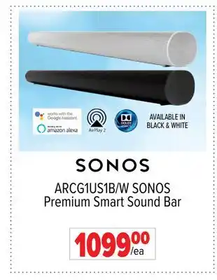 2001 Audio Video SONOS Premium Smart Sound Bar offer