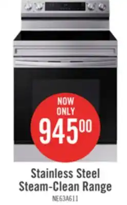 The Brick Samsung 6.3 Cu. Ft. Freestanding Electric Range with Wi-Fi - NE63A6111SS/AC offer