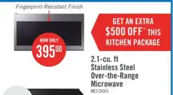 The Brick Samsung 2.1 Cu. Ft. Over-the-Range Microwave with SmartThings Cooking - ME21DG6300SRAC offer