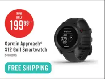 The Brick Garmin Approach S12 43 mm Golf Smartwatch - Black offer
