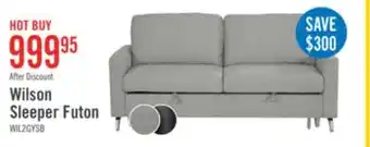 The Brick Wilson Linen-Look Fabric Sleeper Sofa - Solis Grey offer