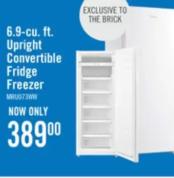 The Brick Midea 6.9 Cu. Ft. Convertible Upright Refrigerator-Freezer - MRU07B3AWW offer