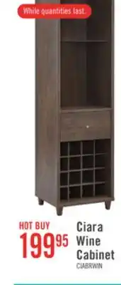 The Brick Ciara Wine Cabinet - Walnut Oak offer