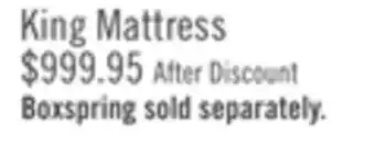 The Brick Serta Perfect Night Copper River Eurotop King Mattress offer