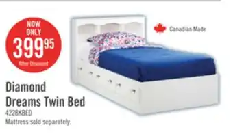 The Brick Diamond Dreams Twin Matesbed with Bookcase Headboard offer