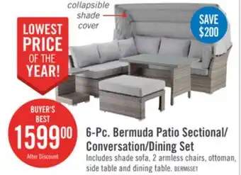 The Brick Bermuda 6-Piece Patio Conversation Set offer