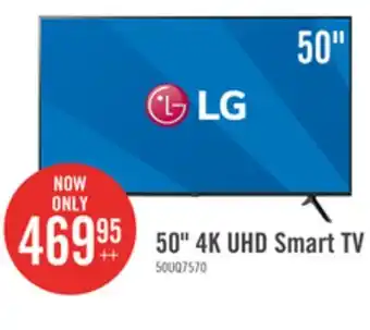 The Brick LG 50 UQ7570 Series 4K LED Smart webOS TV offer