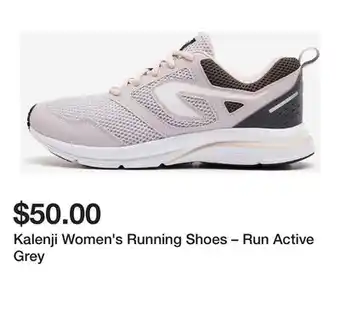 Decathlon Kalenji Women's Running Shoes – Run Active Grey offer