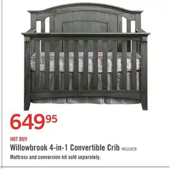 The Brick Willowbrook 4-in-1 Convertible Crib offer