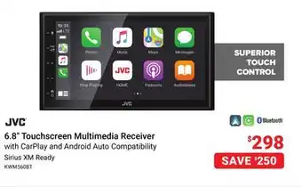 Visions Electronics JVC 6.8 Touchscreen Multimedia Receiver offer