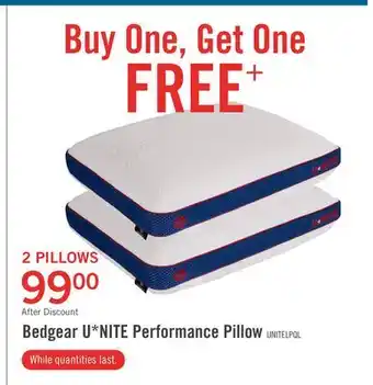 The Brick Bedgear U*NITE Performance Pillow offer