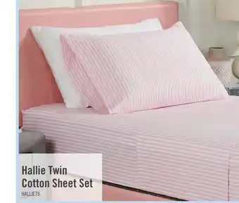 The Brick Hallie Striped 3-Piece Twin Cotton Sheet Set offer