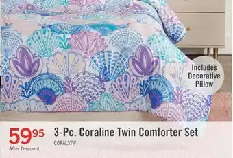 The Brick Coraline 3-Piece Twin Comforter Set offer