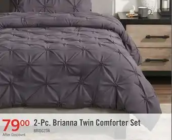The Brick Brianna Dark Grey 2-Piece Twin Comforter Set offer