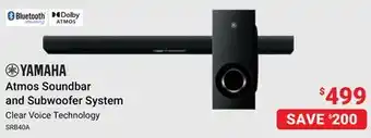 Visions Electronics Atmos Soundbar and Subwoofer System offer