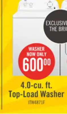 The Brick Inglis 4.0 Cu. Ft. Top-Load Washer ITW4871FW offer